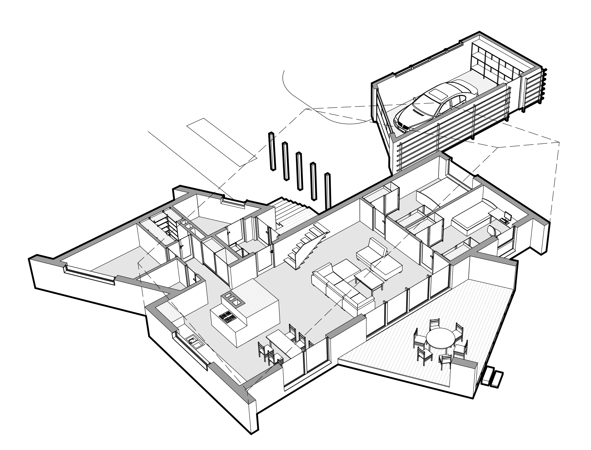 Design drawing 3 for DL_house, Brest region, Belarus.