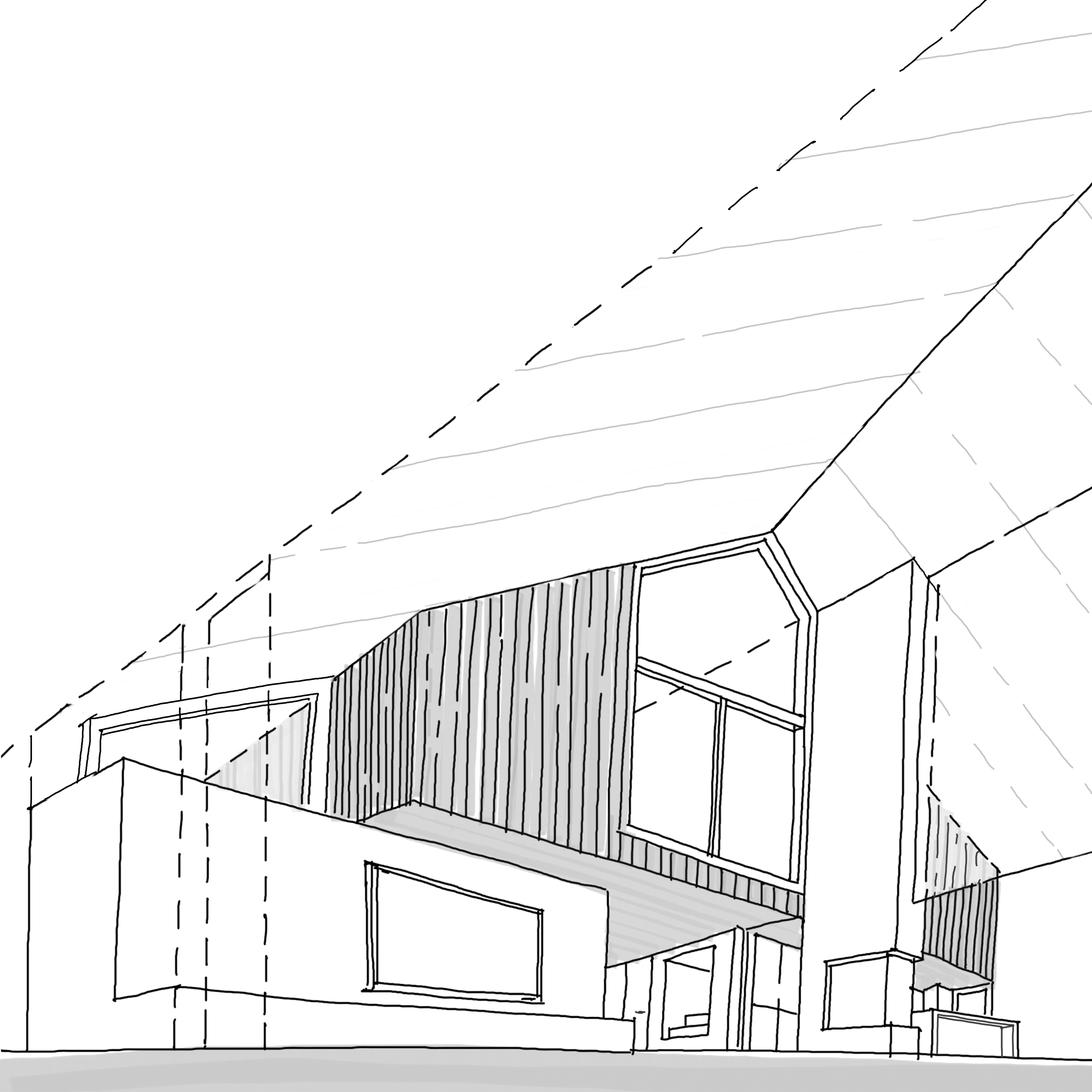 Design sketch for EG_house, Gomel region, Belarus.