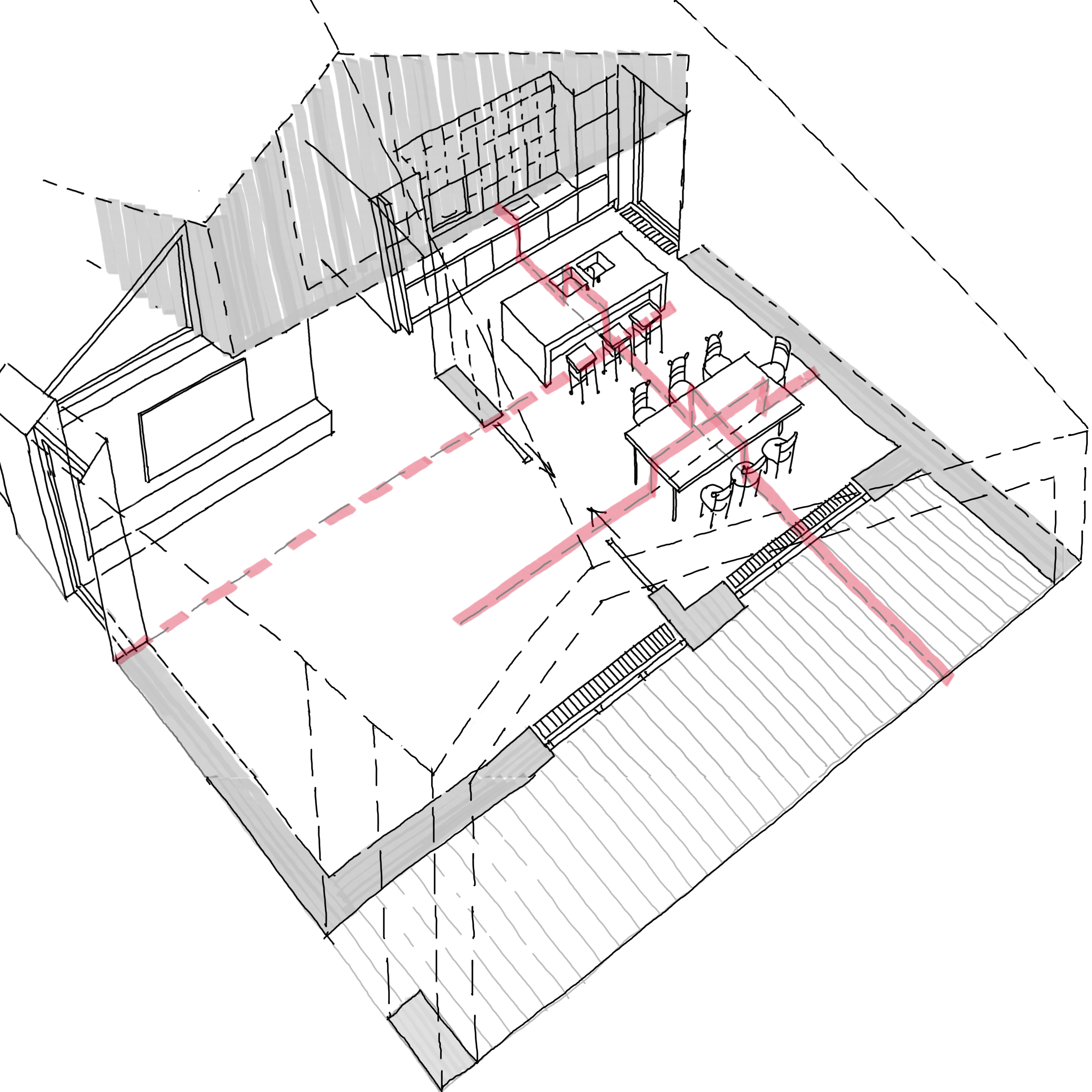 Design sketch 2 for EG_house, Gomel region, Belarus.