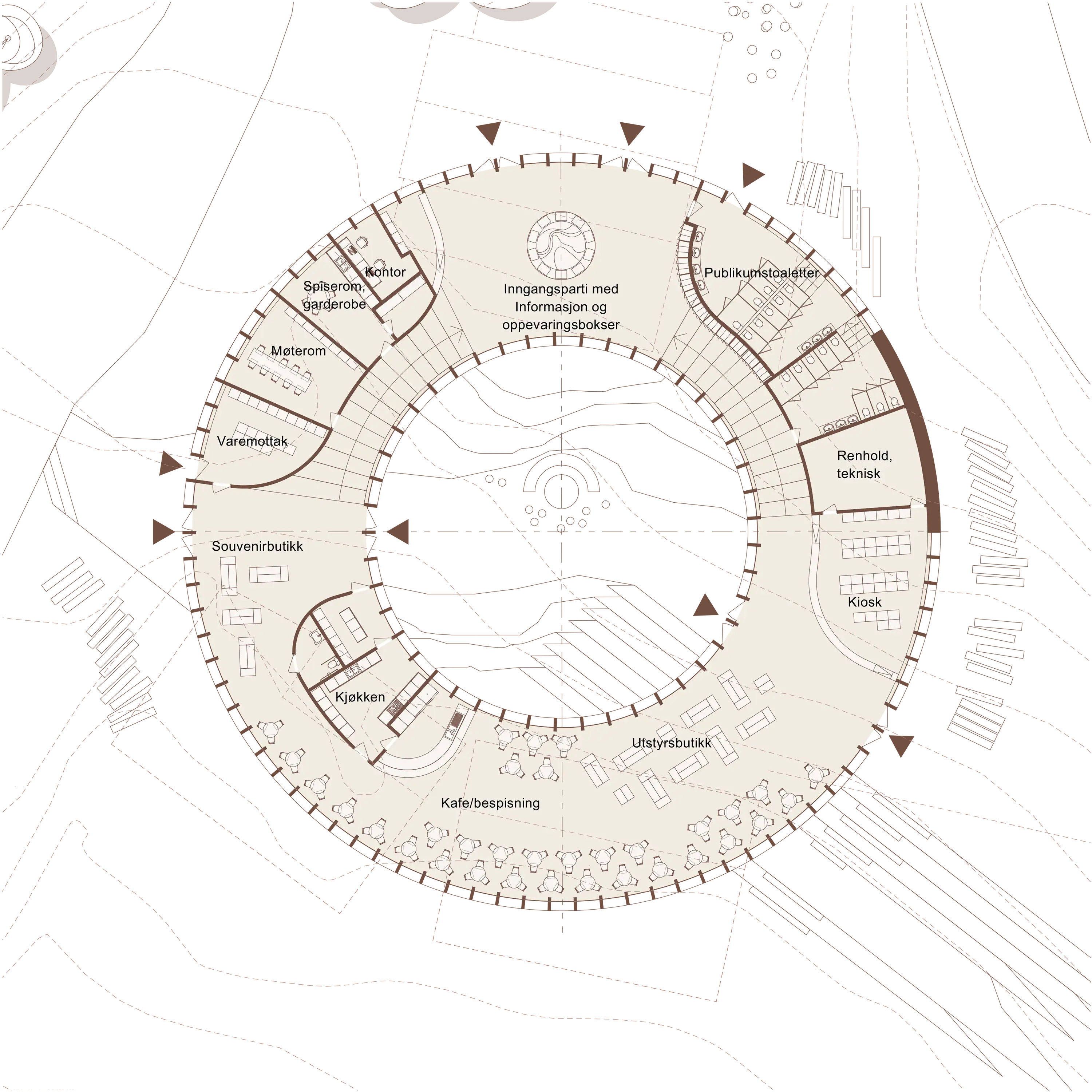 Floor plan for Nest, Preikestolen, Norway.