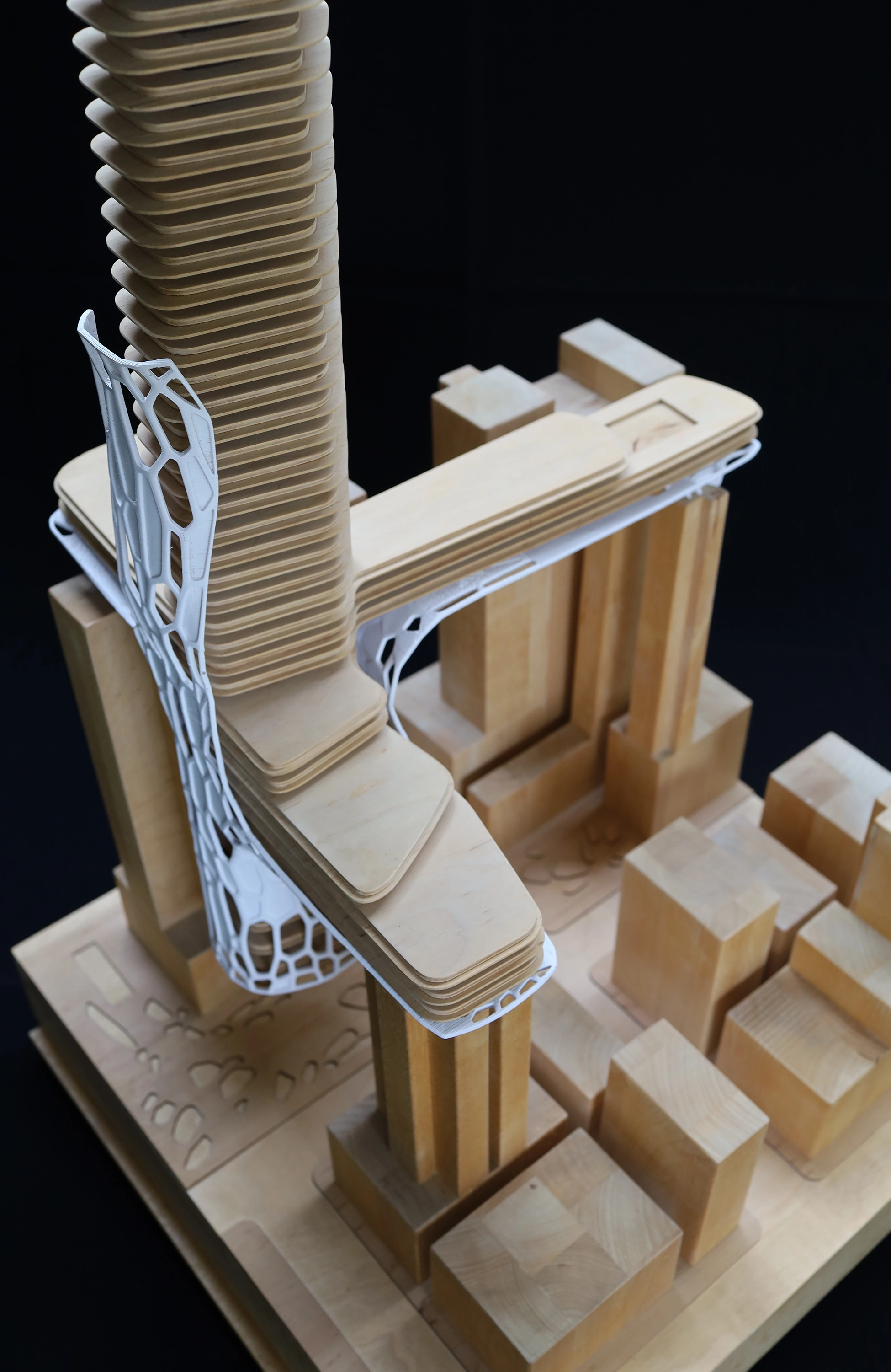Physical model 3 for Red light hotel, Hong Kong, China.